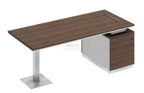 Кабинет руководителя Стол на опорной тумбе правый СИ 104пр