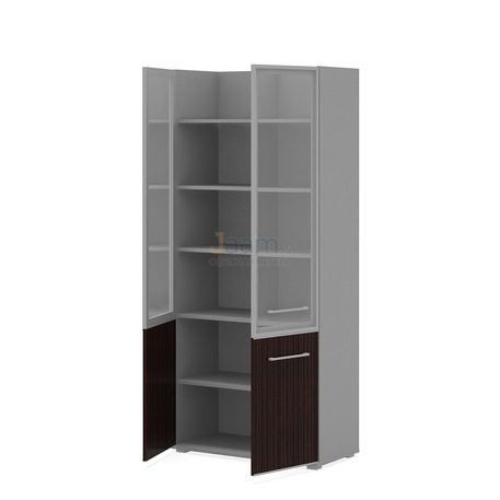 Кабинет руководителя Офисный шкаф комбинированный (необходим топ) ПК-ДП-ШК205Х90С