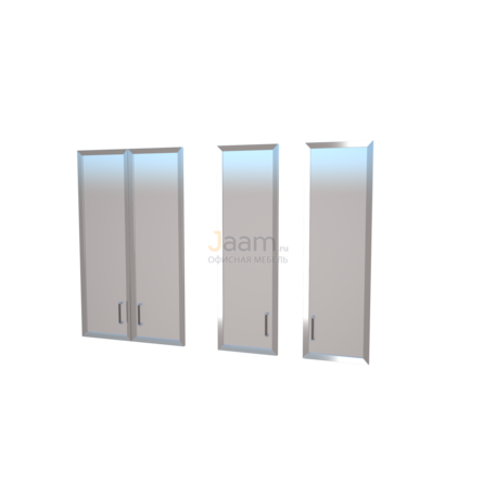 Кабинет руководителя Дверь левая стеклянная в алюминиевой рамке К-980