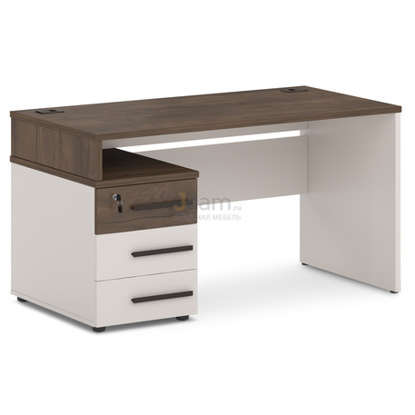 Мебель для персонала Стол с опорной тумбой левый T-22л