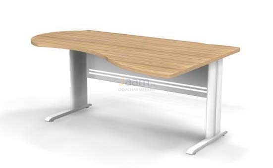 Мебель для персонала Стол асимметричный правый на L-образном каркасе B108/1