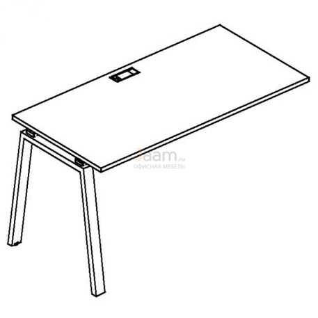 Мебель для персонала Секция стола рабочей станции на металлокаркасе TRE Б3 015-1 БП