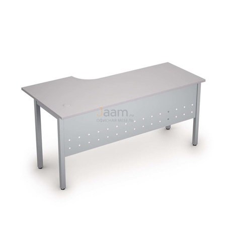 Мебель для персонала Стол криволинейный на металлических опорах правый 2МК.146