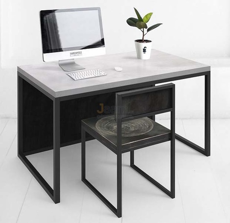 Мебель для персонала Стол рабочий с панелью METALFRAME МИКРОЦЕМЕНТ