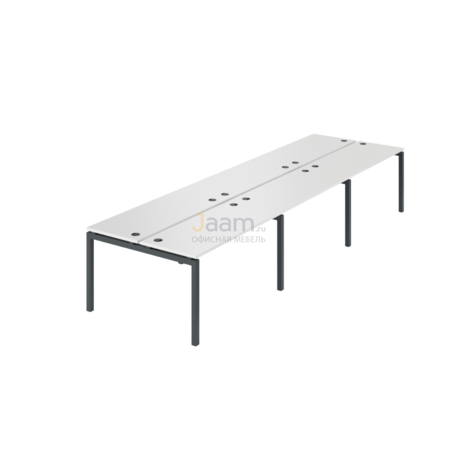 Мебель для персонала Бенч двойной на 6 рабочих мест АМБ-003.60-6