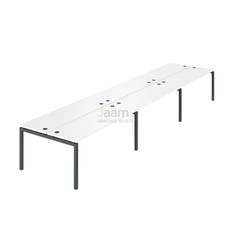 Мебель для персонала Бенч двойной на 6 рабочих мест АМБ-005.60-6