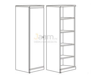 Мебель для гостиниц Офисный шкаф левый R5707