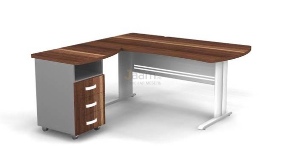 Мебель для персонала Угловое рабочее место на L-обр. каркасе левое B199/1