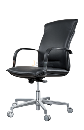 Кресло Берлин/Д комб. Кожа стандартная/база хром