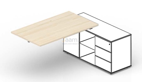 Мебель для персонала Стол для крепления к сервисной опорной тумбе (меламиновый аутлет) STPM146FU