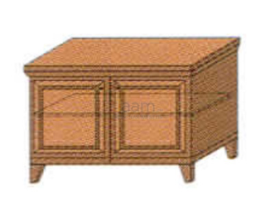 Мебель для гостиниц Офисная тумба 2-х дверная для апаратуры и посуды РЕ 570 БТ