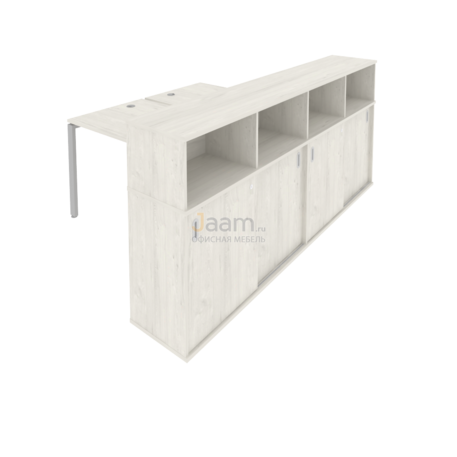 Мебель для персонала Рабочая станция с опорным шкафом-купе Б.РС-СШК-4.2
