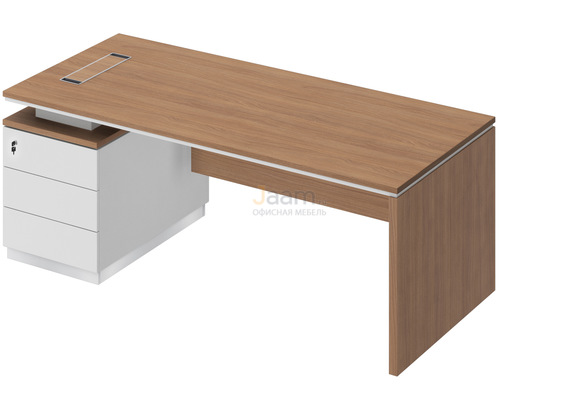 Кабинет руководителя Стол на опорной тумбе левый СИ 110л