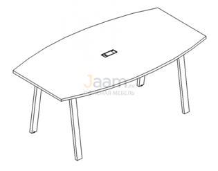 Стол для переговоров Стол для переговоров на металлокаркасе TRE Б3 113 БП