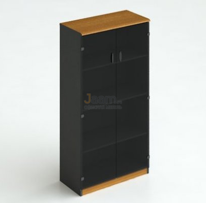 Кабинет руководителя Офисный шкаф для документов стеклянный 224 ДСП Тик