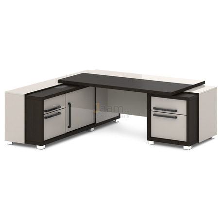 Кабинет руководителя Стол с тумбой и греденцией L-18пр/л