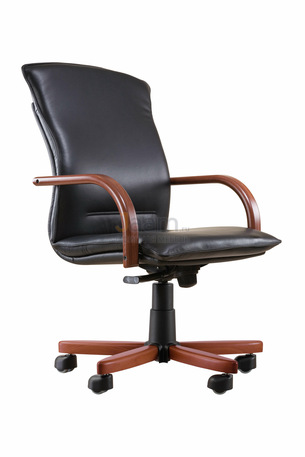 Кресло Берлин/Д Кожа стандартная/база дерево