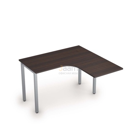 Мебель для персонала Стол криволинейный на металлических опорах правый 2М.129