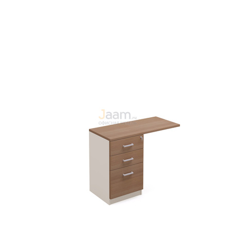 Кабинет руководителя Офисная тумба 3-х секционная приставная с центр. замком прав./лев. PZ/D207