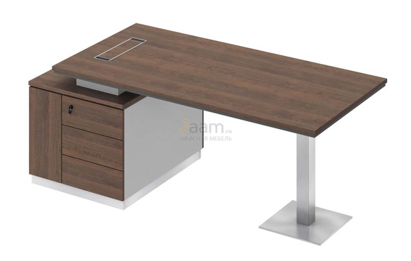 Кабинет руководителя Стол на опорной тумбе левый СИ 105л