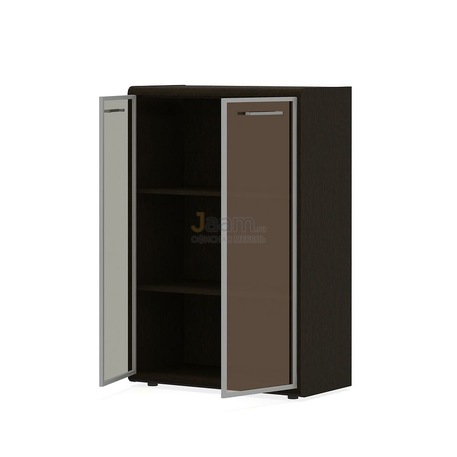 Кабинет руководителя Офисный шкаф средний ПК-ФВТ-Ш136Х90С/А