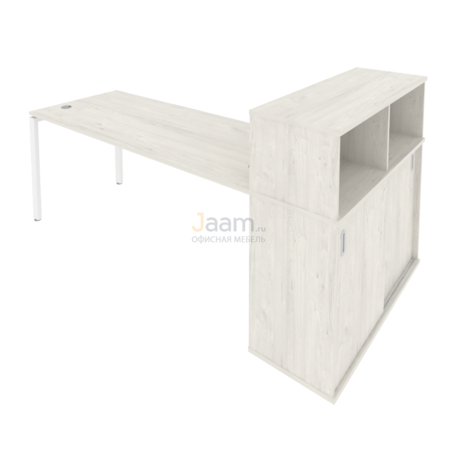 Мебель для персонала Стол письменный с опорным шкафом-купе Б.РС-СШК-3.5