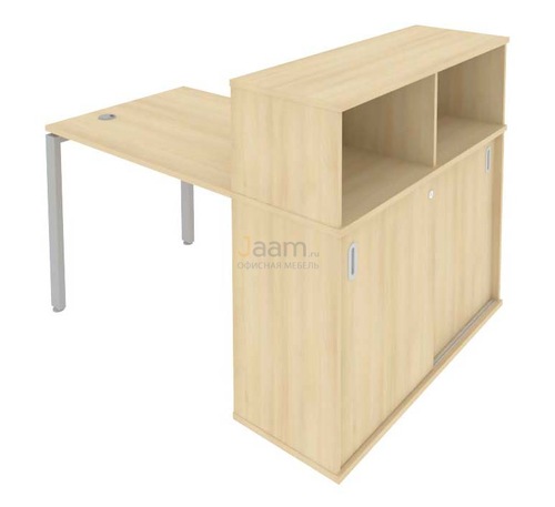 Мебель для персонала Стол письменный с опорным шкафом-купе Б.РС-СШК-3.1