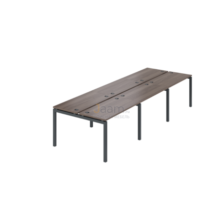 Мебель для персонала Бенч двойной на 6 рабочих мест АМБ-002.60-6