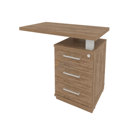 Кабинет руководителя Офисная тумба приставная с топом левая KTP-1 Пр