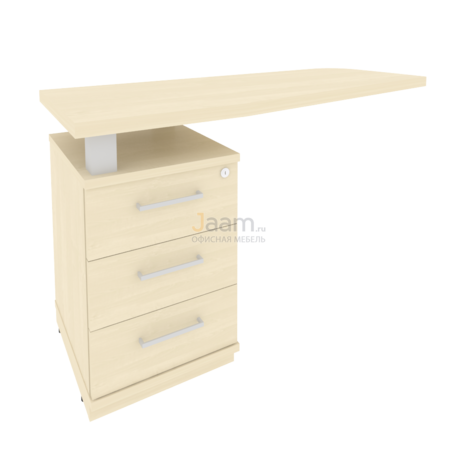 Кабинет руководителя Офисная тумба приставная с топом левая KTP-2 Л