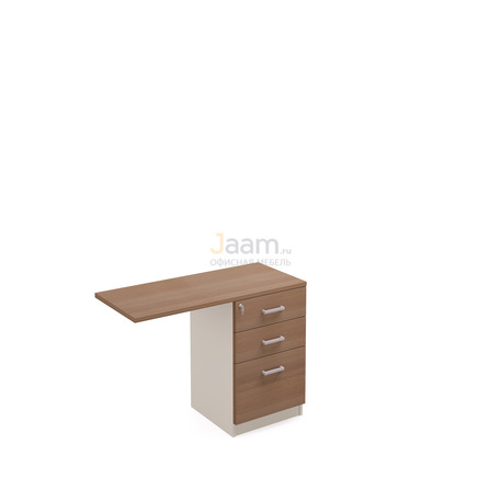 Кабинет руководителя Офисная тумба 3-х секционная приставная с центр. замком прав./лев. PZ/D207
