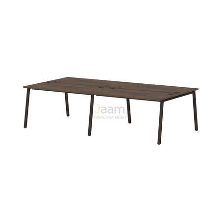 Мебель для персонала Бенч-система на 4 рабочих места на металлокаркасе Т-155