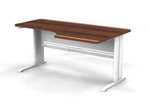 Мебель для персонала Стол эргономичный L-обр. каркасе правый B162М