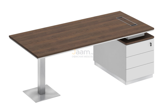 Кабинет руководителя Стол на опорной тумбе правый СИ 104пр