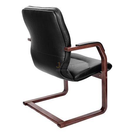 Кресло LEEDS WOOD C кожа+кож.зам.