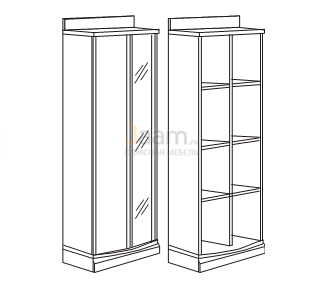 Мебель для гостиниц Офисный шкаф-бар с воротником R5602V