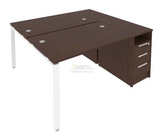 Мебель для персонала Рабочая станция с опорной тумбой Б.РС-СТП-2.2