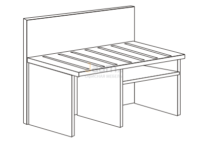 Мебель для гостиниц Стол багажный левый R5119